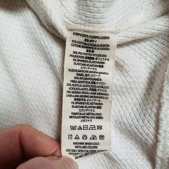 Free People Newbie Rosy Cuff Ski Thermal Top Long Sleeve Fitted Waffle Shirt - Picture 8 of 8